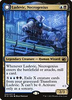 Magic the Gathering Card - Ludevic, Necrogenius // Olag, Ludevic's Hubris - MTG Circle