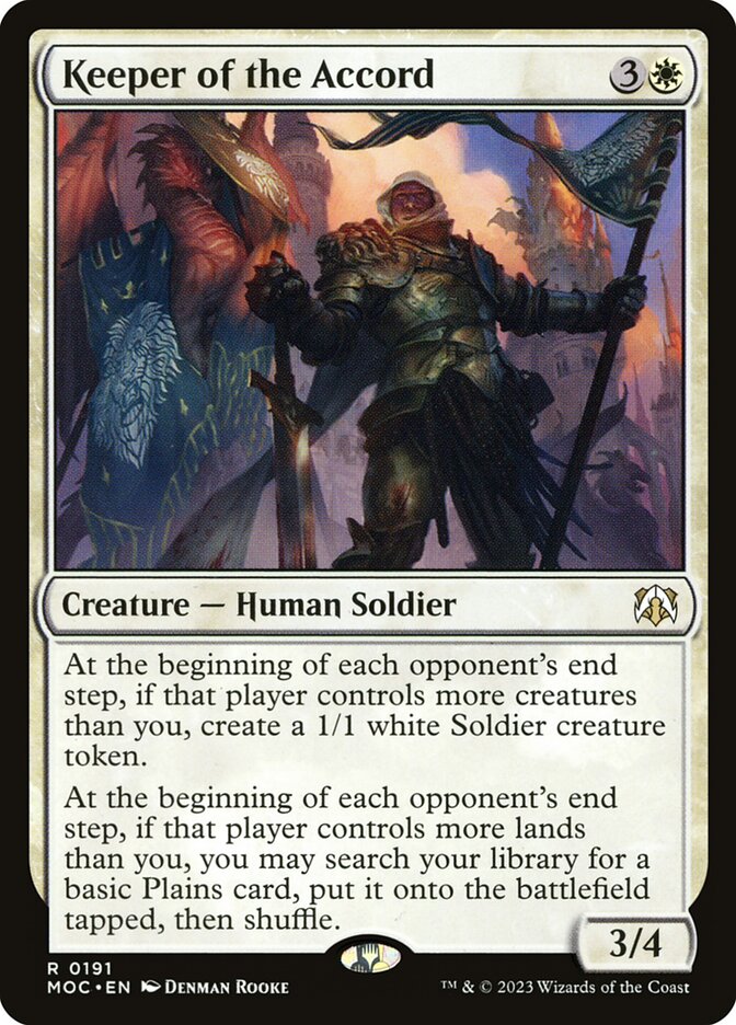 Magic the Gathering Card - Keeper of the Accord - MTG Circle