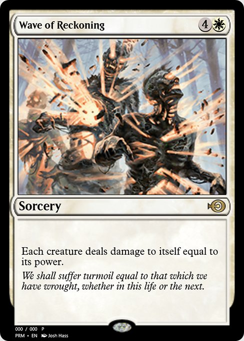 Magic the Gathering Card - Wave of Reckoning - MTG Circle