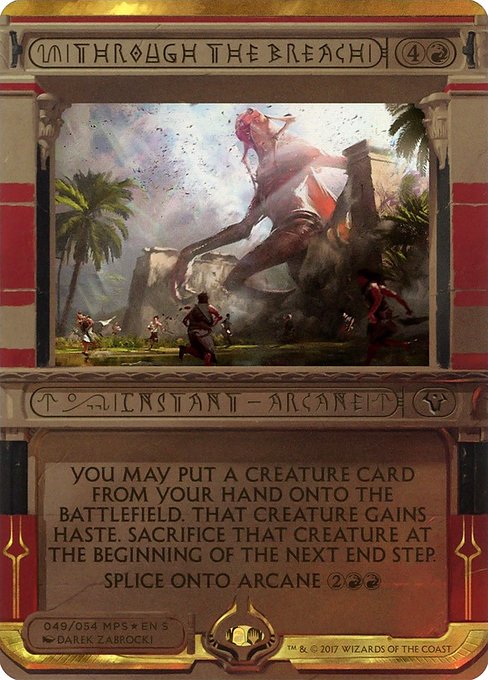 Magic the Gathering Card - Through the Breach - MTG Circle