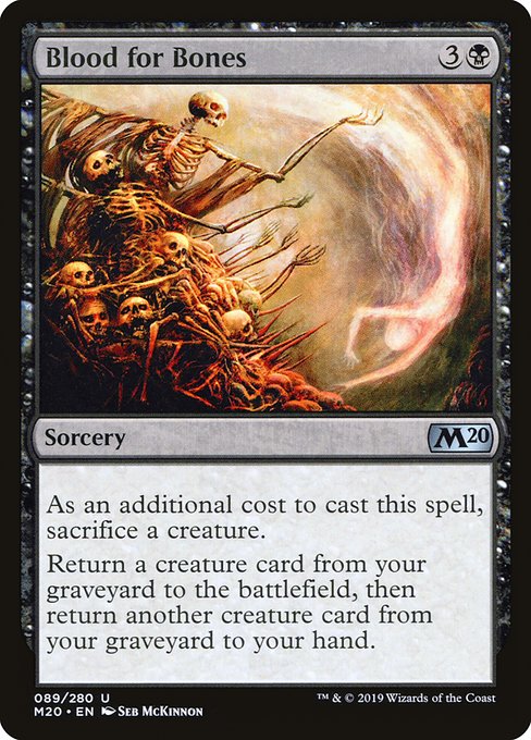 Magic the Gathering Card - Blood for Bones - MTG Circle