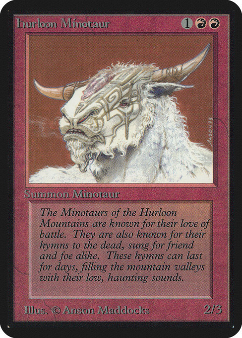 Magic the Gathering Card - Hurloon Minotaur - MTG Circle
