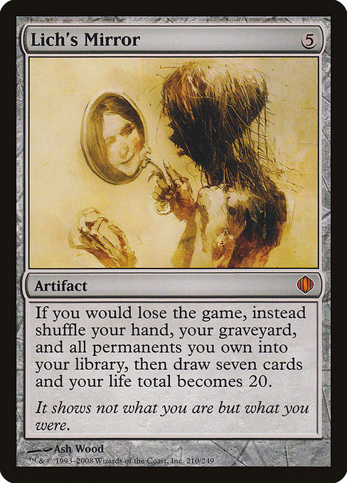 Magic the Gathering Card - Lich's Mirror - MTG Circle