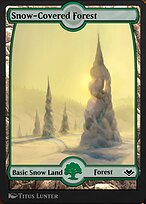 Magic the Gathering Card - Snow-Covered Forest - MTG Circle