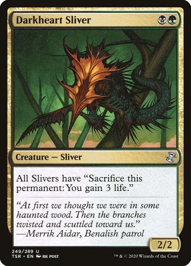 Magic the Gathering Card - Darkheart Sliver - MTG Circle