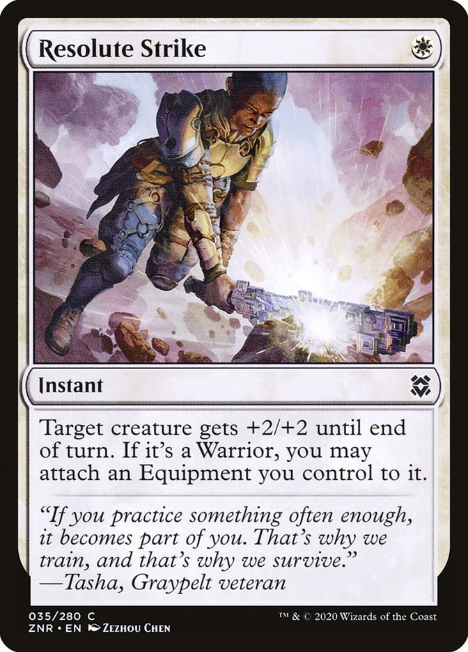 Magic the Gathering Card - Resolute Strike - MTG Circle
