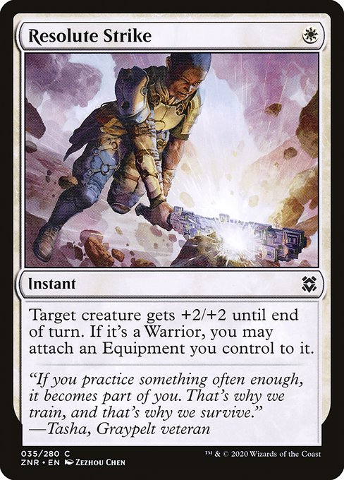 Magic the Gathering Card - Resolute Strike - MTG Circle