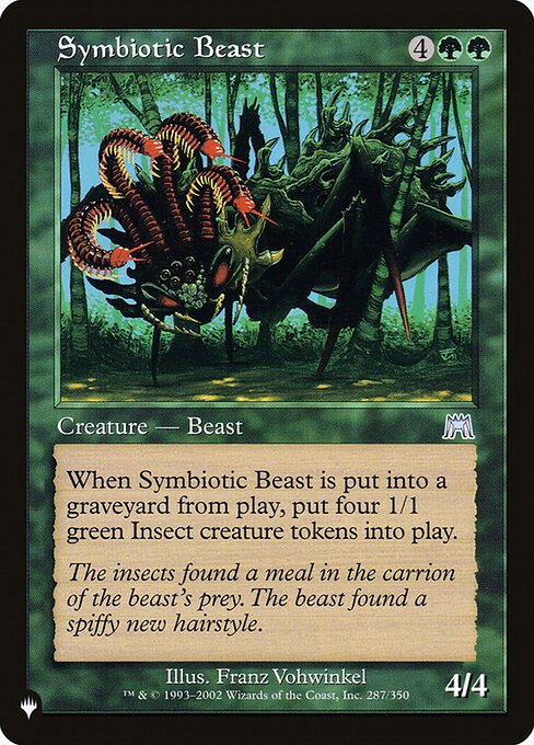 Magic the Gathering Card - Symbiotic Beast - MTG Circle