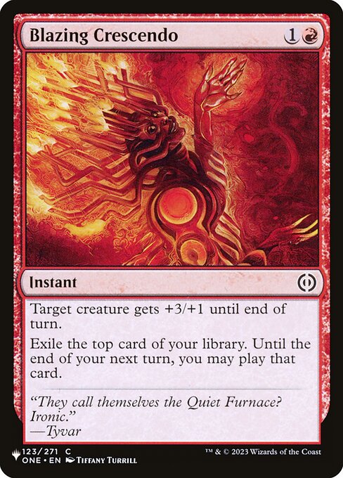 Magic the Gathering Card - Blazing Crescendo - MTG Circle