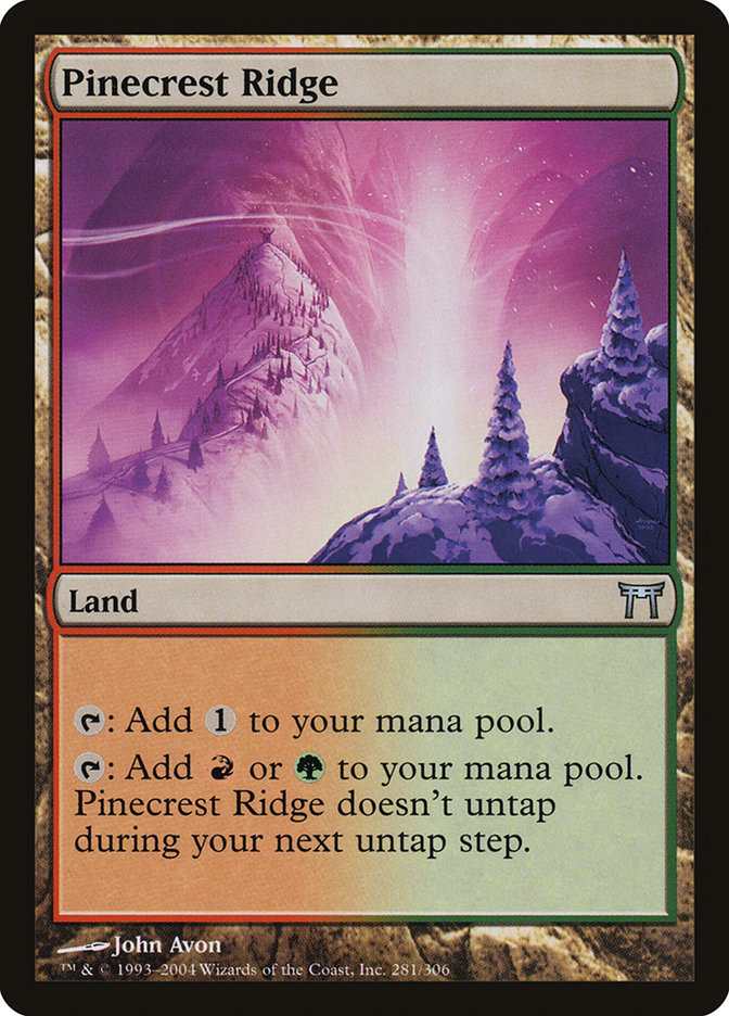 Magic the Gathering Card - Pinecrest Ridge - MTG Circle