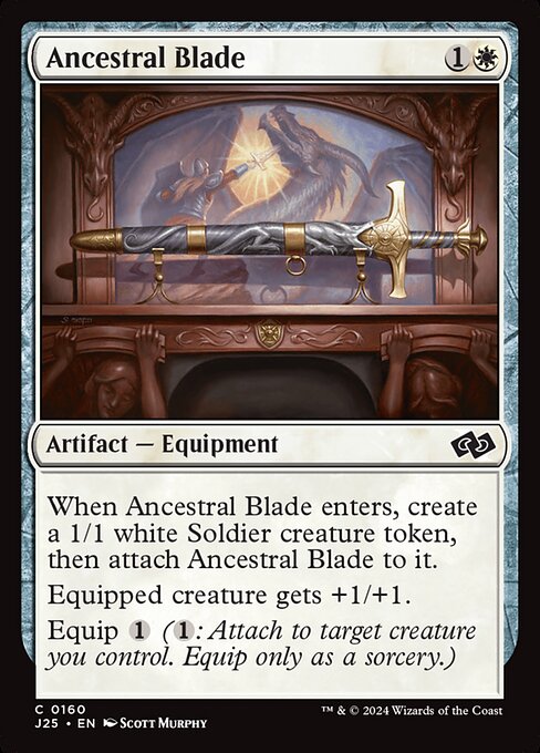 Magic the Gathering Card - Ancestral Blade - MTG Circle