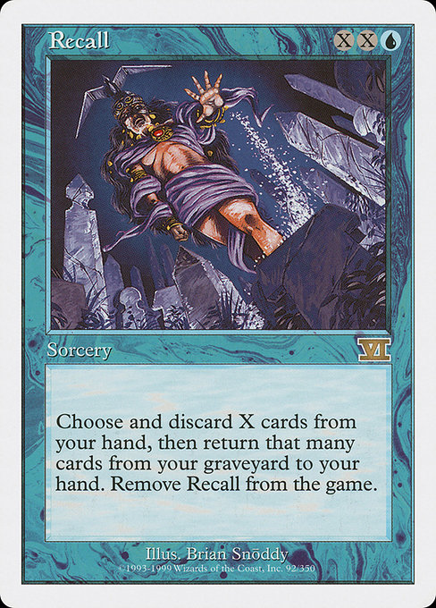 Magic the Gathering Card - Recall - MTG Circle