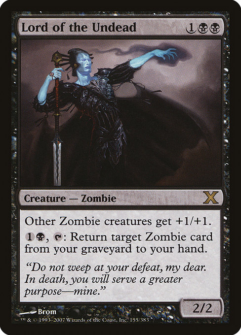 Magic the Gathering Card - Lord of the Undead - MTG Circle