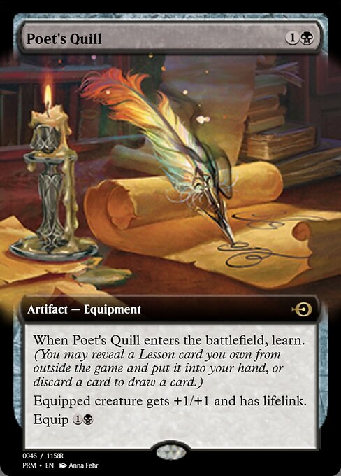 Magic the Gathering Card - Poet's Quill - MTG Circle