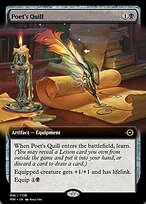 Magic the Gathering Card - Poet's Quill - MTG Circle