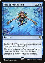 Magic the Gathering Card - Rite of Replication - MTG Circle