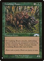 Magic the Gathering Card - Crashing Boars - MTG Circle
