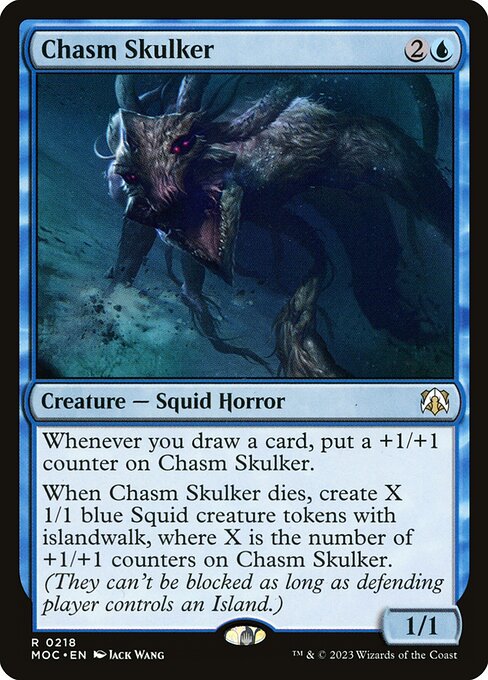 Magic the Gathering Card - Chasm Skulker - MTG Circle