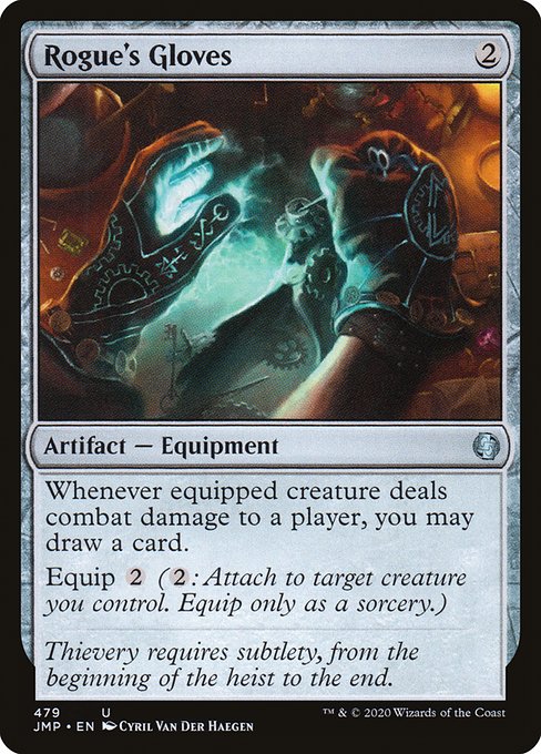 Magic the Gathering Card - Rogue's Gloves - MTG Circle