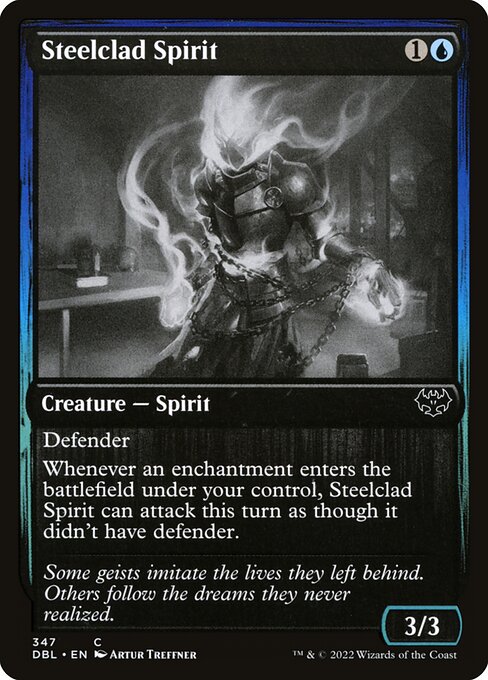 Magic the Gathering Card - Steelclad Spirit - MTG Circle