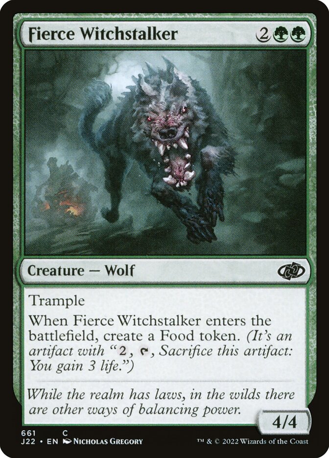 Magic the Gathering Card - Fierce Witchstalker - MTG Circle