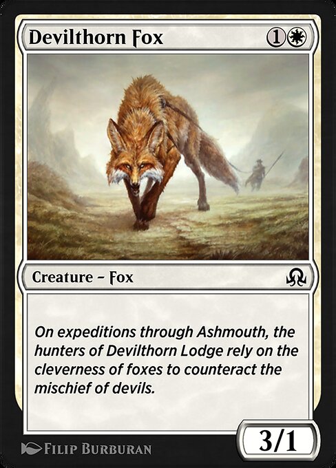 Magic the Gathering Card - Devilthorn Fox - MTG Circle