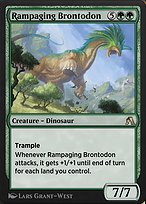 Magic the Gathering Card - Rampaging Brontodon - MTG Circle