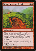Magic the Gathering Card - Where Ancients Tread - MTG Circle