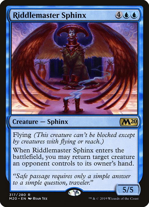 Magic the Gathering Card - Riddlemaster Sphinx - MTG Circle