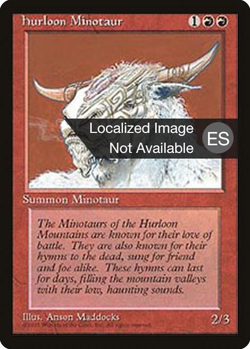 Magic the Gathering Card - Hurloon Minotaur - MTG Circle