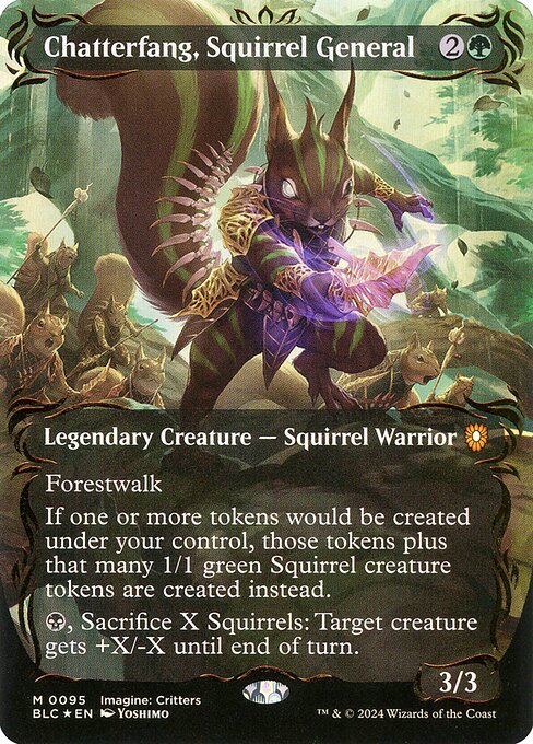 Magic the Gathering Card - Chatterfang, Squirrel General - MTG Circle