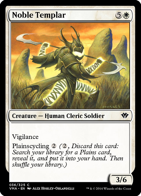 Magic the Gathering Card - Noble Templar - MTG Circle