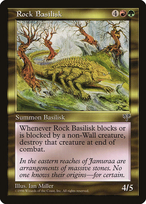 Magic the Gathering Card - Rock Basilisk - MTG Circle
