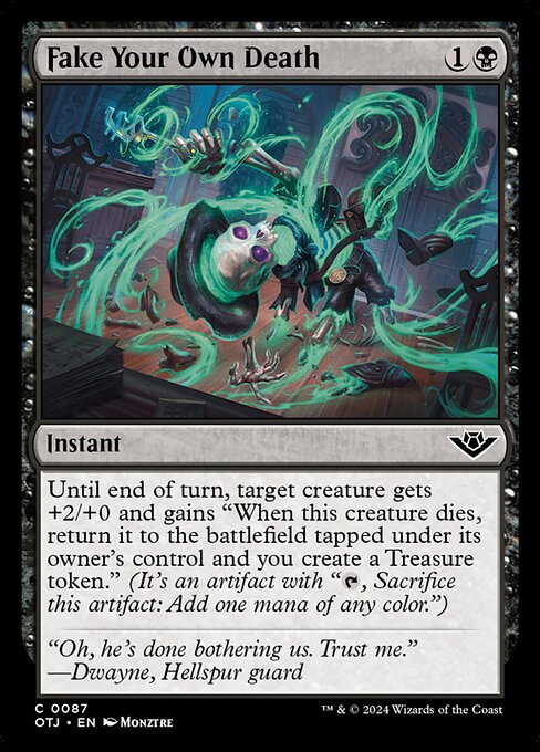 Magic the Gathering Card - Fake Your Own Death - MTG Circle