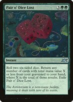 Magic the Gathering Card - Pair o' Dice Lost - MTG Circle