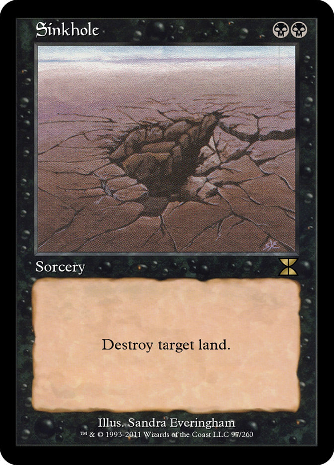 Magic the Gathering Card - Sinkhole - MTG Circle