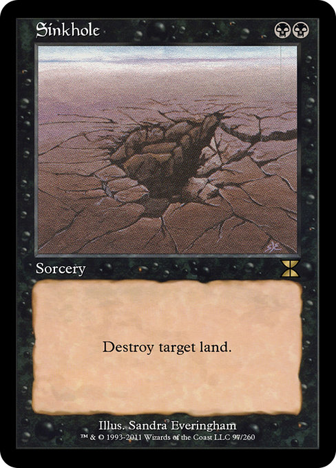 Magic the Gathering Card - Sinkhole - MTG Circle