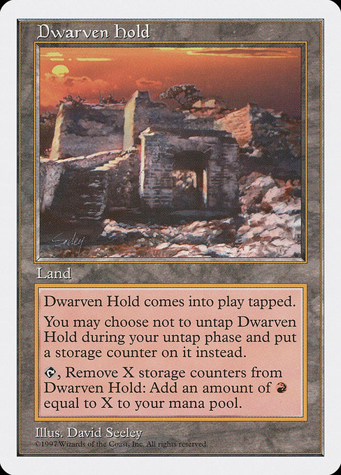 Magic the Gathering Card - Dwarven Hold - MTG Circle