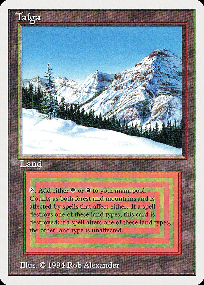 Magic the Gathering Card - Taiga - MTG Circle