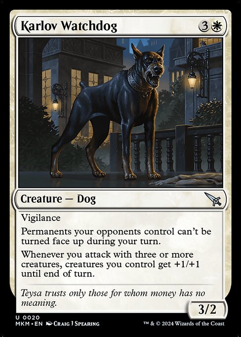 Magic the Gathering Card - Karlov Watchdog - MTG Circle