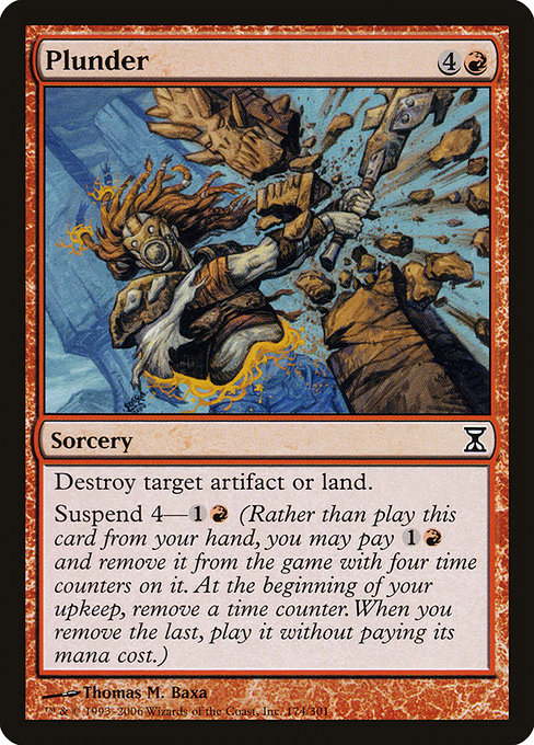 Magic the Gathering Card - Plunder - MTG Circle