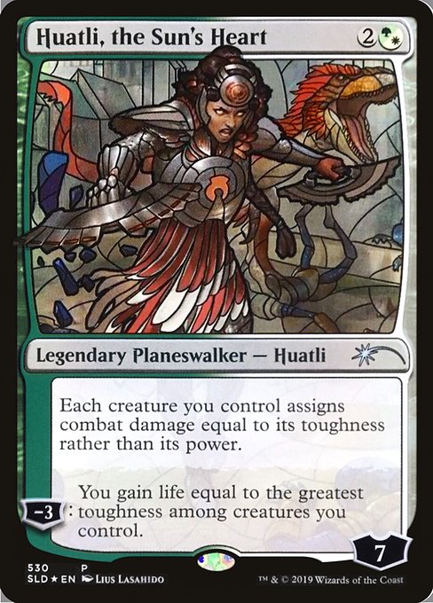 Magic the Gathering Card - Huatli, the Sun's Heart - MTG Circle