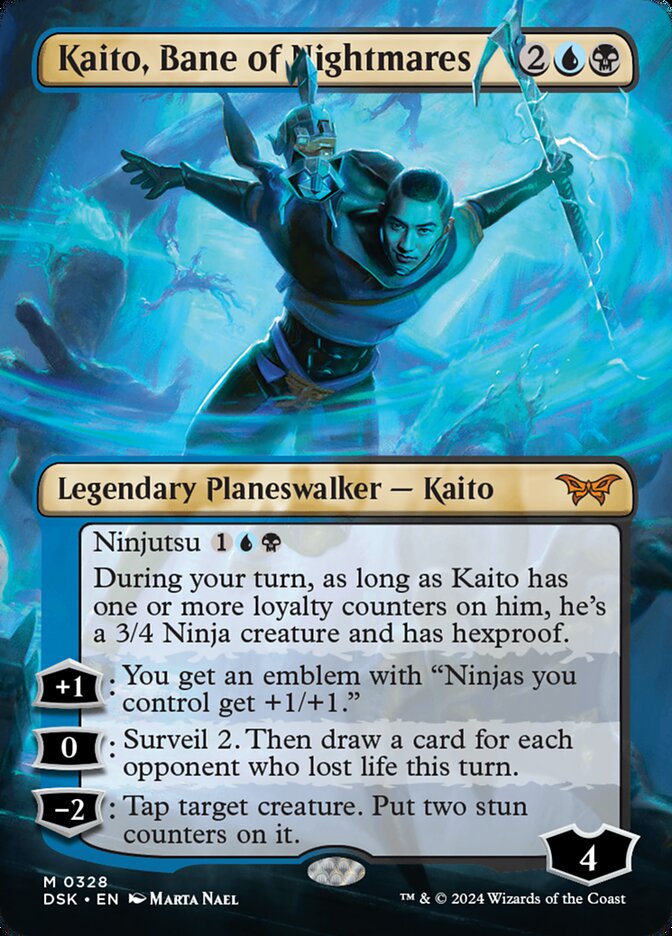 Magic the Gathering Card - Kaito, Bane of Nightmares - MTG Circle