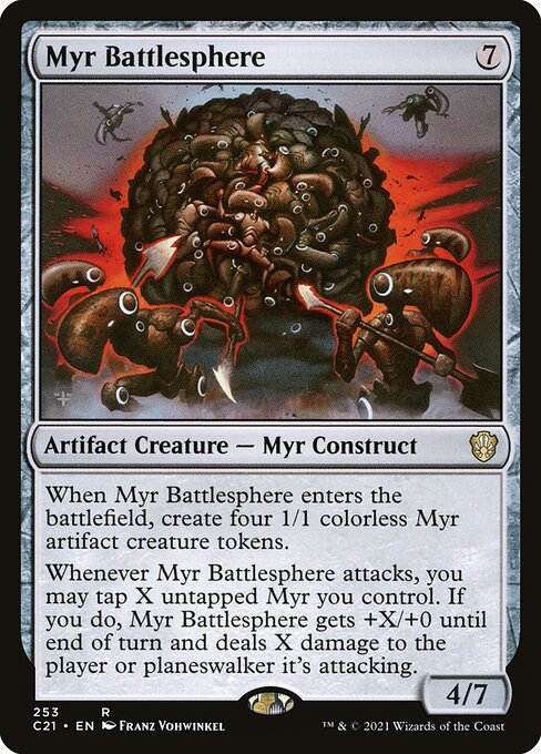 Magic the Gathering Card - Myr Battlesphere - MTG Circle