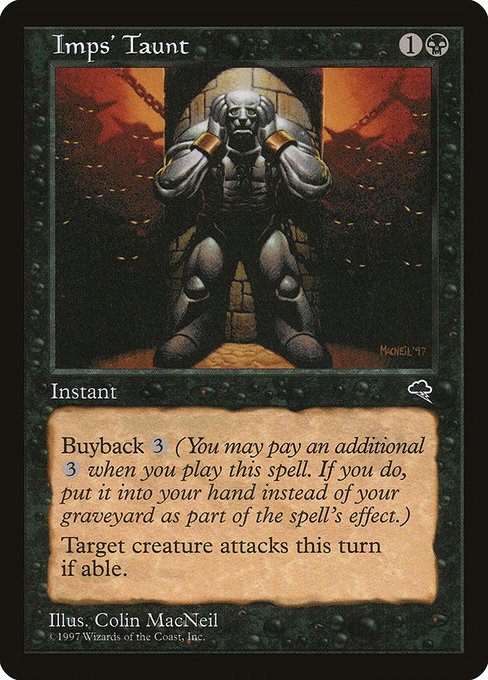 Magic the Gathering Card - Imps' Taunt - MTG Circle