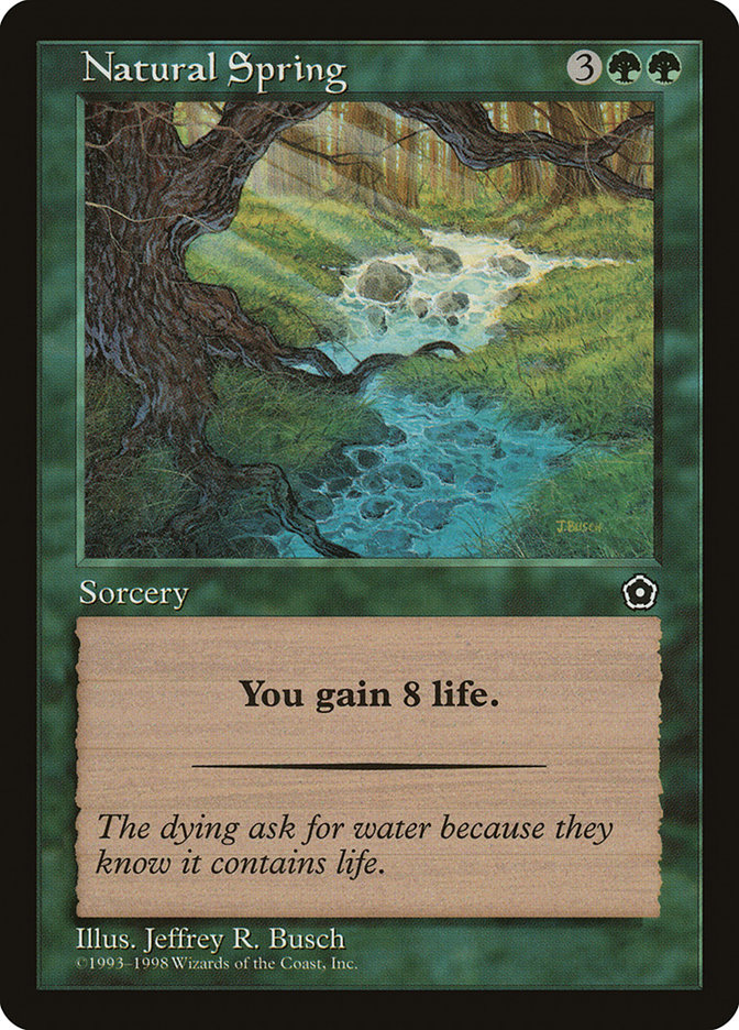 Magic the Gathering Card - Natural Spring - MTG Circle