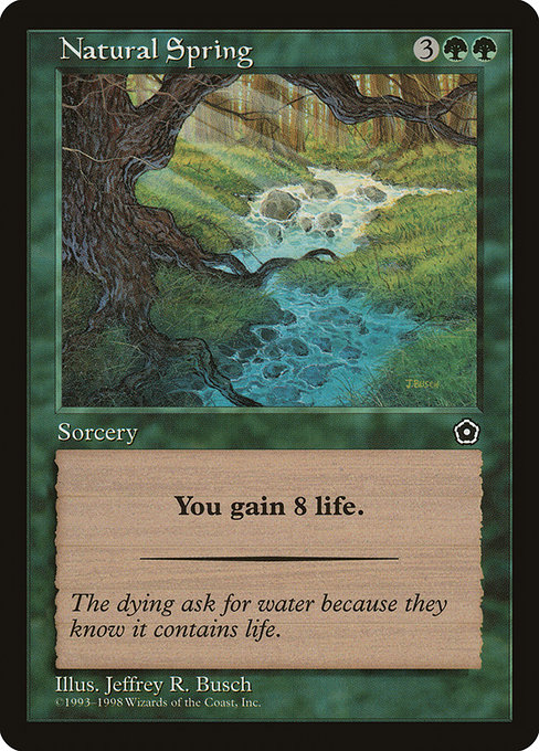 Magic the Gathering Card - Natural Spring - MTG Circle