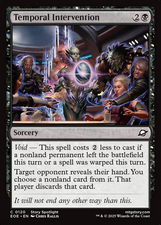 Magic the Gathering Card - Temporal Intervention - MTG Circle