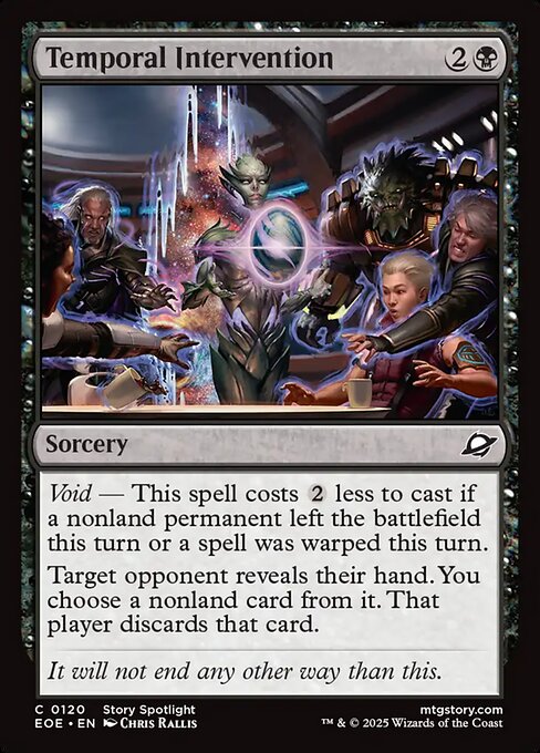 Magic the Gathering Card - Temporal Intervention - MTG Circle