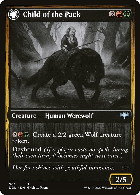 Magic the Gathering Card - Child of the Pack - MTG Circle